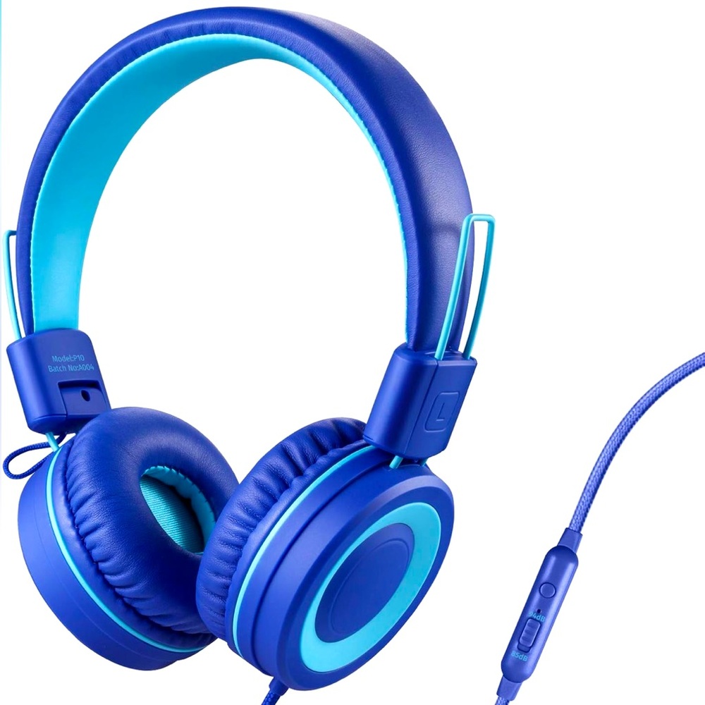 POWMEE P10 Kids Stereo Headphones with Microphone for Children